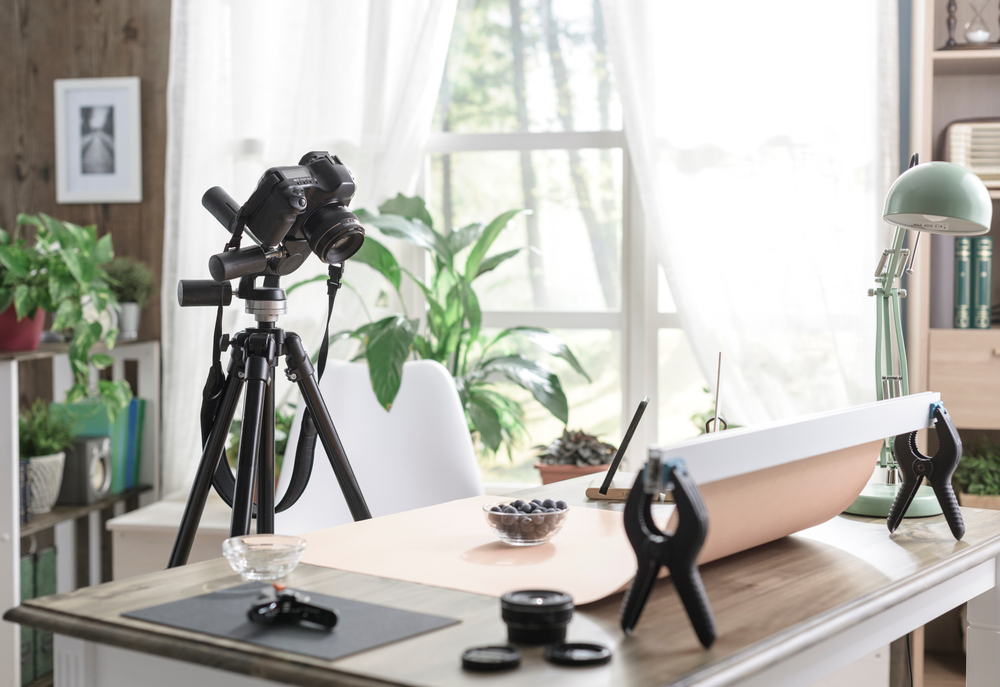 Food photography set up